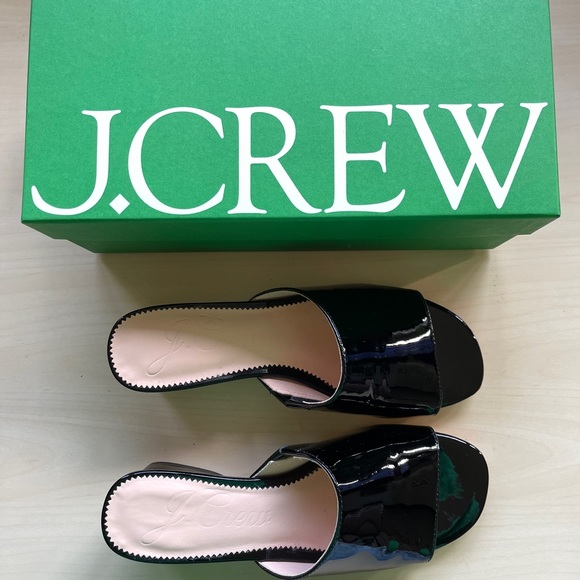 J. Crew Black Patent Leather Mules - Picture 3 of 6
